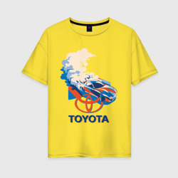 Женская футболка хлопок Oversize Toyota Drift