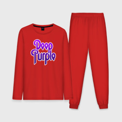 Мужская пижама с лонгсливом хлопок Deep Purple