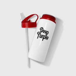 Бутылка для воды с трубочкой Deep Purple - фото 2