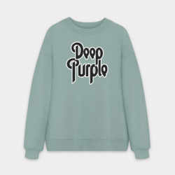 Мужской свитшот oversize без начеса хлопок Deep Purple