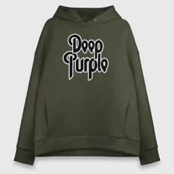 Женское худи Oversize хлопок Deep Purple