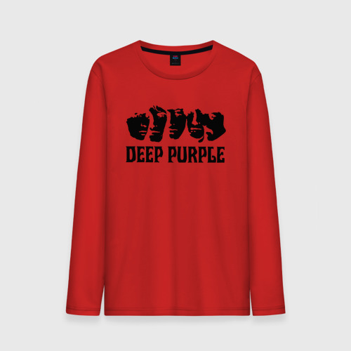 Мужской лонгслив хлопок Deep Purple, цвет красный