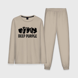 Мужская пижама с лонгсливом хлопок Deep Purple