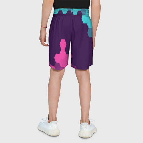 Детские спортивные шорты 3D Fall Guys Фол гайс, цвет 3D печать - фото 5