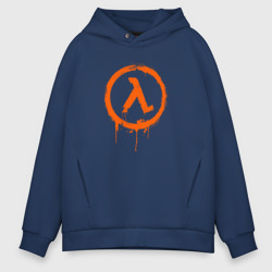 Мужское худи Oversize хлопок Граффити Half Life 3