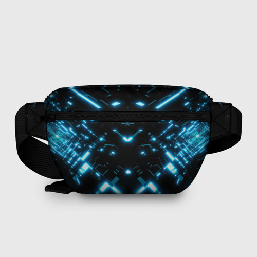 Поясная сумка 3D с принтом Neon Lights, вид сзади #1