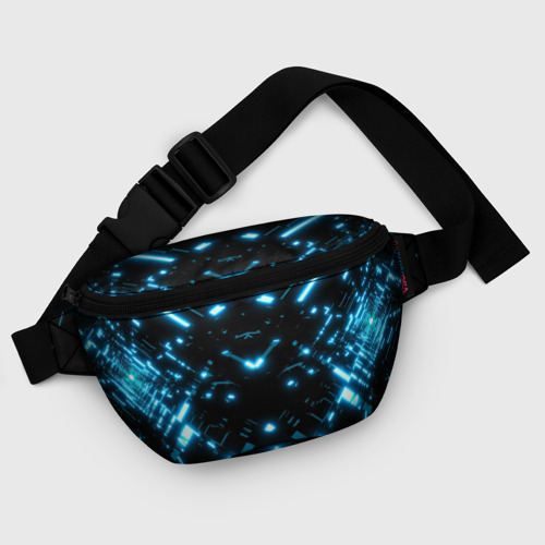 Поясная сумка 3D с принтом Neon Lights, фото #5