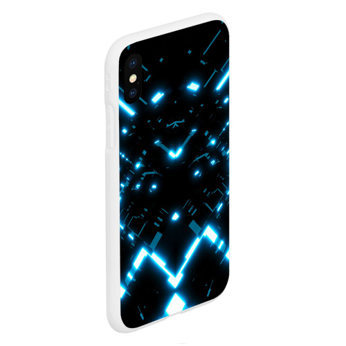 Чехол для iPhone XS Max матовый Neon Lights - фото 3