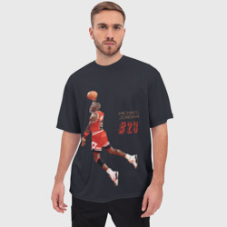 Мужская футболка oversize 3D Michael Jordan - фото 2