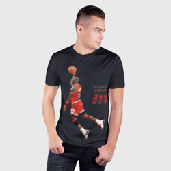 Мужская футболка 3D Slim Michael Jordan - фото 2