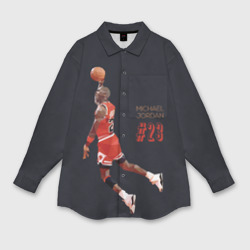 Женская рубашка oversize 3D Michael Jordan