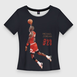 Женская футболка 3D Slim Michael Jordan