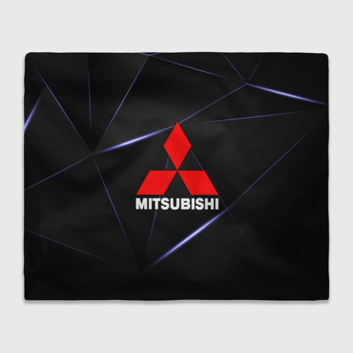 Плед 3D с принтом MITSUBISHI, вид спереди #2