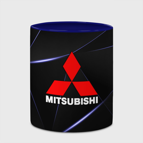 Кружка с полной запечаткой Mitsubishi, цвет белый + синий - фото 4