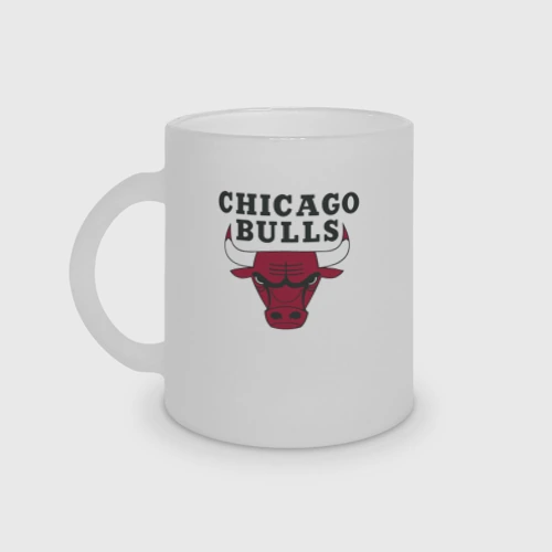 Кружка матовая стеклянная Chicago Bulls