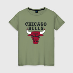 Женская футболка хлопок Chicago Bulls