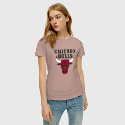 Женская футболка хлопок Chicago Bulls - фото 2