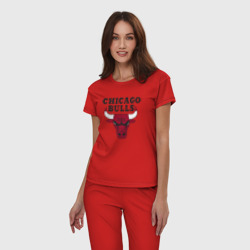 Женская пижама хлопок Chicago Bulls - фото 2