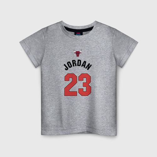 Детская футболка хлопок Jordan, цвет меланж