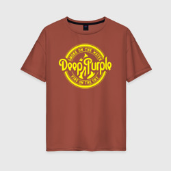 Deep Purple – Женская футболка хлопок Oversize с принтом купить со скидкой в -16%