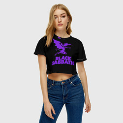 Женская футболка Crop-top 3D Black Sabbath - фото 2