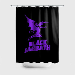 Штора 3D для ванной Black Sabbath