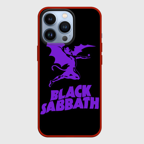 Чехол для iPhone 13 Pro Black Sabbath, цвет красный