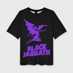 Женская футболка oversize 3D Black Sabbath