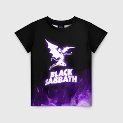 Детская футболка 3D Black Sabbath neon