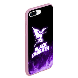 Чехол для iPhone 7Plus/8 Plus матовый Black Sabbath neon - фото 2