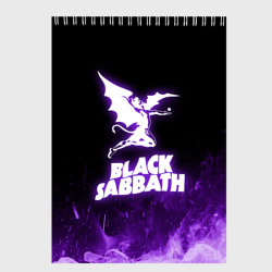 Скетчбук Black Sabbath neon