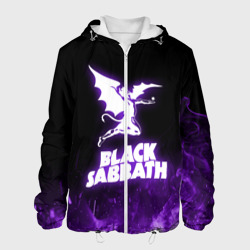 Мужская куртка 3D Black Sabbath neon