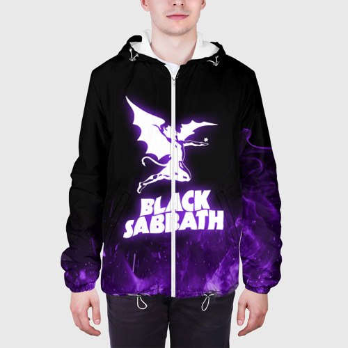 Мужская куртка 3D Black Sabbath neon, цвет 3D печать - фото 4