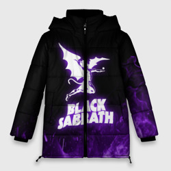 Женская зимняя куртка Oversize Black Sabbath neon