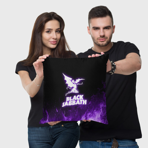 Подушка 3D Black Sabbath neon - фото 3