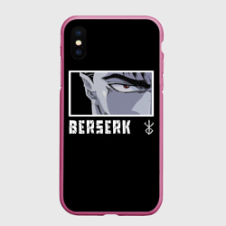 Чехол для iPhone XS Max матовый Суровый взгляд Гатса. Берсерк