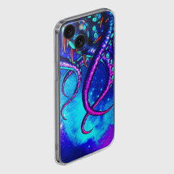 Чехол для iPhone 15 силиконовый с защитой камеры Щупальца - фото 2