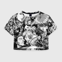 Женская футболка Crop-top 3D Hunter X hunter BW