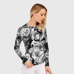 Женский рашгард 3D Hunter X hunter BW - фото 2