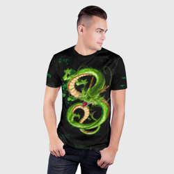 Мужская футболка 3D Slim Шар дракона - фото 2