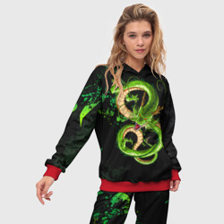 Женский костюм с толстовкой 3D Шар дракона - фото 2