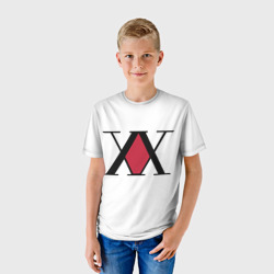 Детская футболка 3D XX посередине красное на белом - фото 2