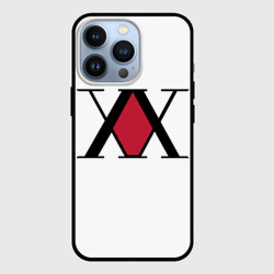 Чехол для iPhone 13 Pro XX посередине красное на белом