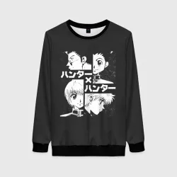 Женский свитшот 3D Лого лиц XX Hunter