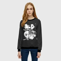 Женский свитшот 3D Лого лиц XX Hunter - фото 2