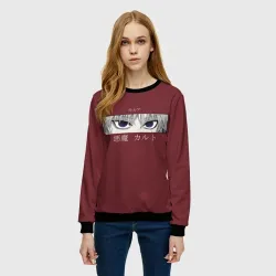 Женский свитшот 3D Глаза XX Hunter - фото 2
