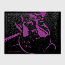 Обложка с принтом Deep Purple для любого человека, вид сзади №1. Цвет основы: черный