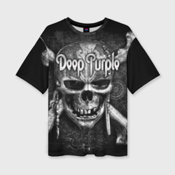 Женская футболка oversize 3D Deep Purple