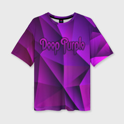 Женская футболка oversize 3D Deep Purple