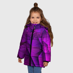 Зимняя куртка для девочек 3D Deep Purple - фото 2